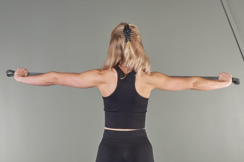 Resistance Band Pull Apart with Mirafit Resistance Band