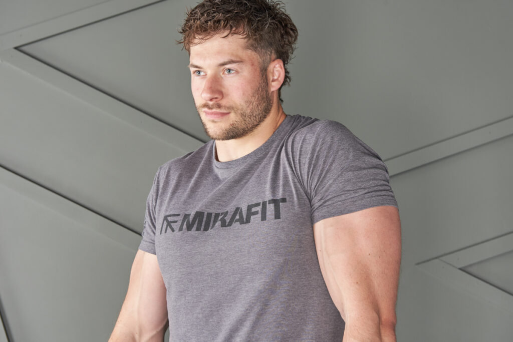 Mirafit single arm kettlebell shrug