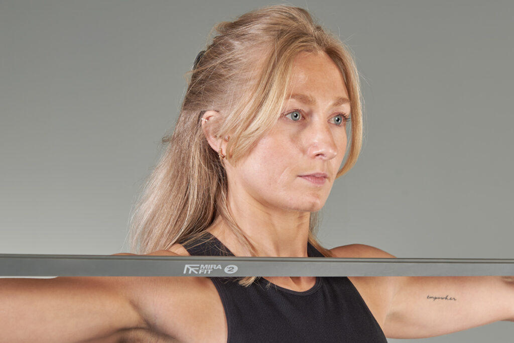 Banded pull apart with Mirafit Resistance Band