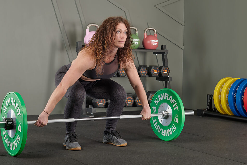 Snatch with Mirafit Olympic Weightlifting Bumper Plates