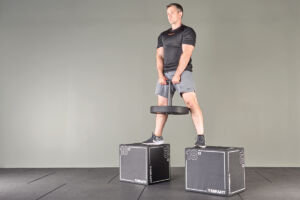 Ukrainian Deadlift using Mirafit Olympic Plate Loading Pin T-Handle