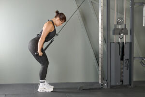 Straight arm pressdown with Mirafit Cable Crossover Machine