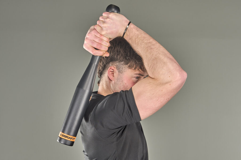 Indian club halo using a Mirafit Indian Club