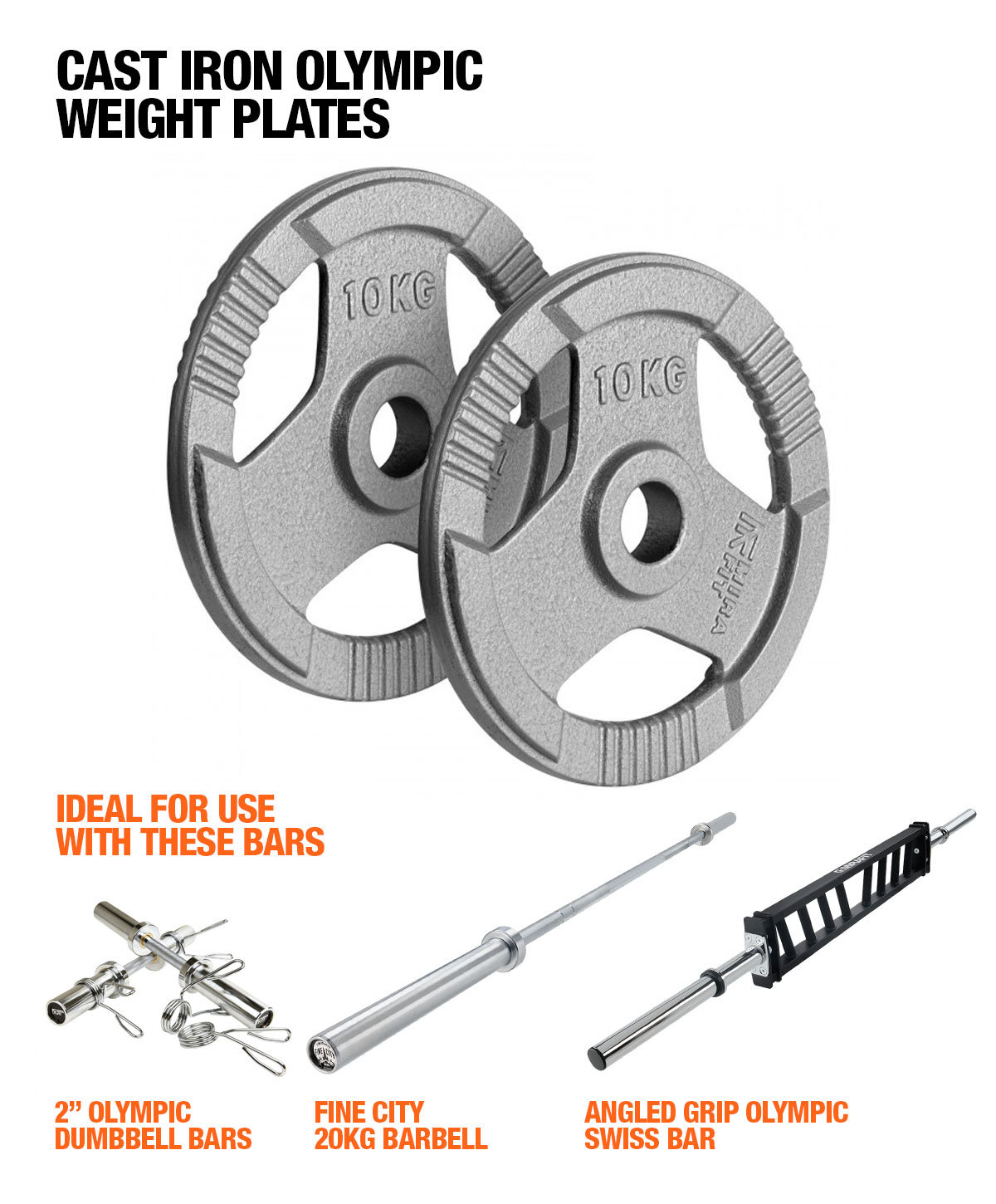 Best weight plates for beginners - Cast iron olympic plates