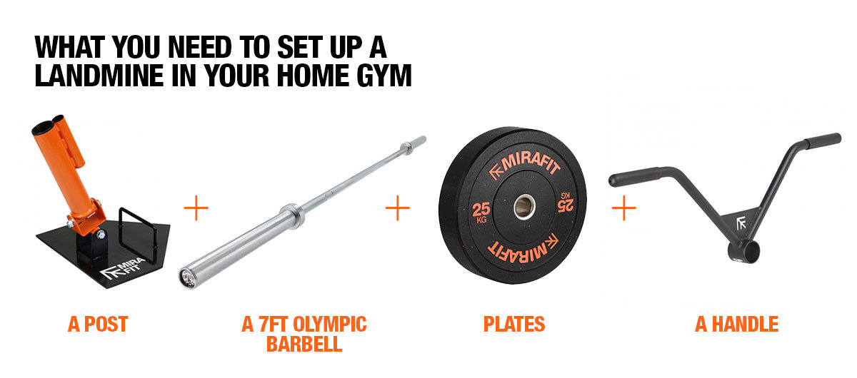 What do you need to set up a barbell landmine