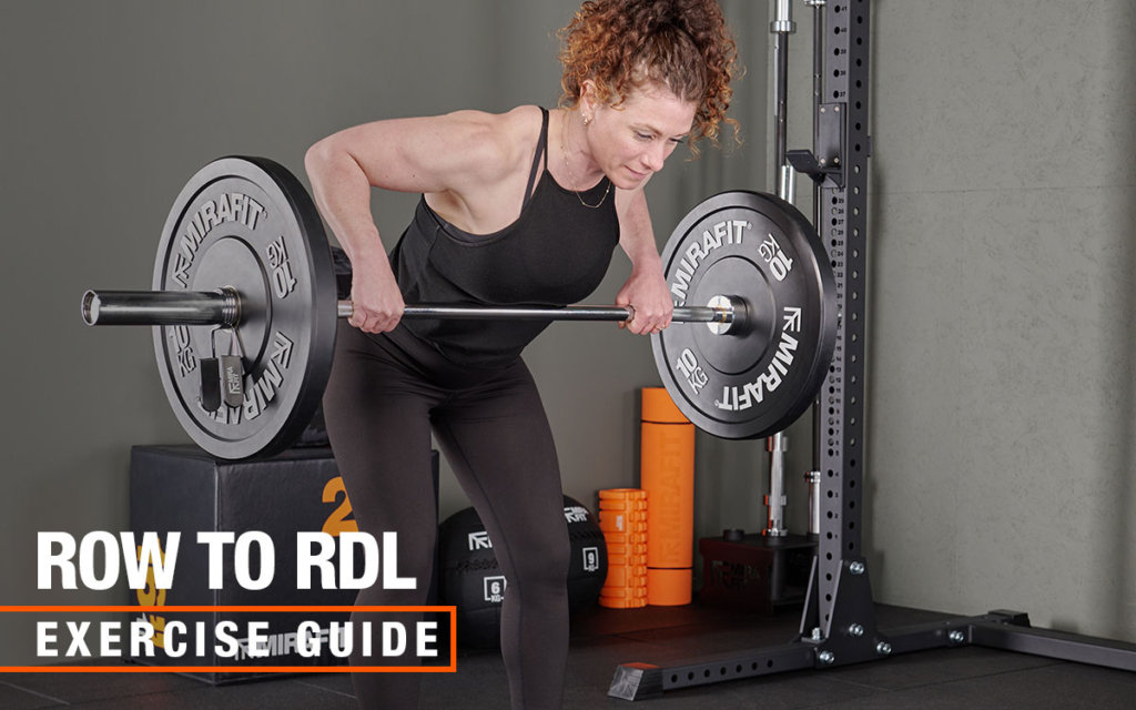 Mirafit barbell row to RDL