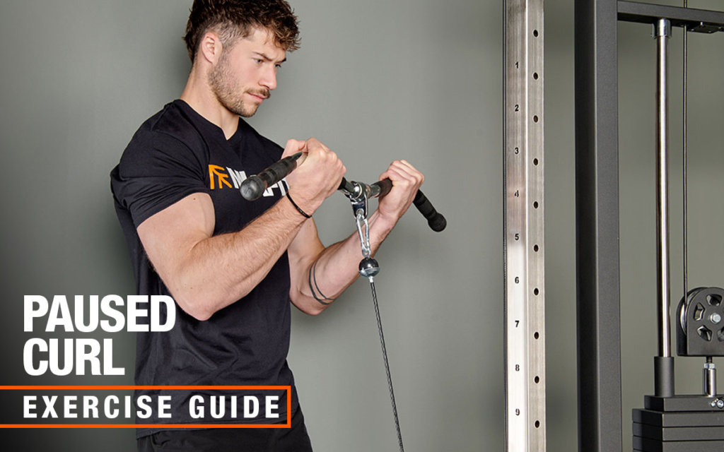 Mirafit cable machine paused curl