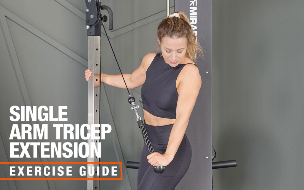 Mirafit cable machine single arm tricep extension