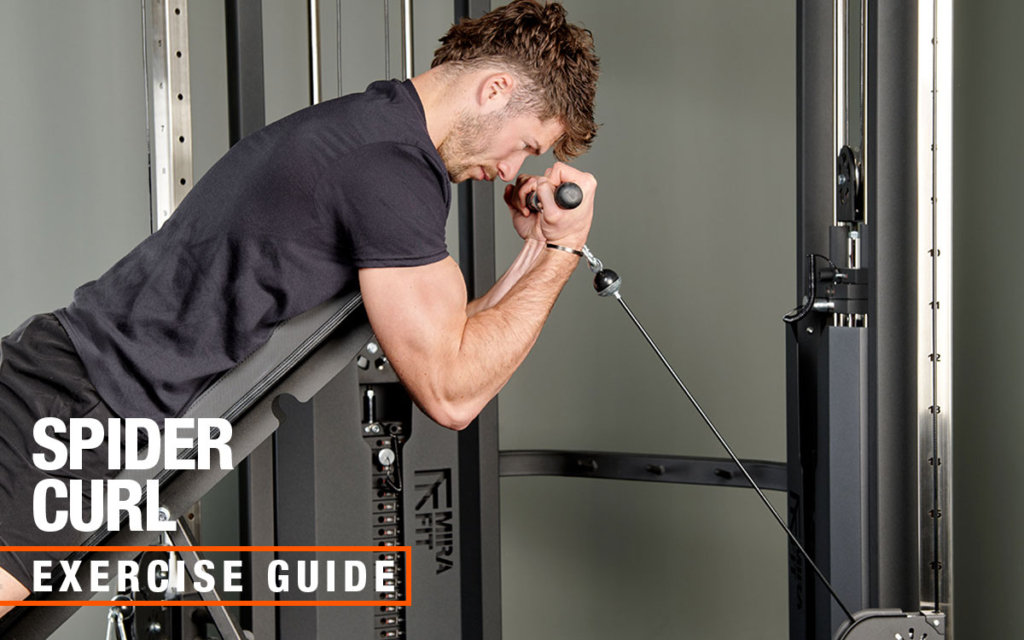 Mirafit Cable Curl Machine Spider Curl