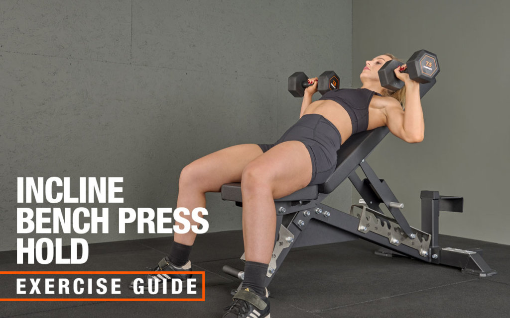 Mirafit dumbbell incline bench press hold
