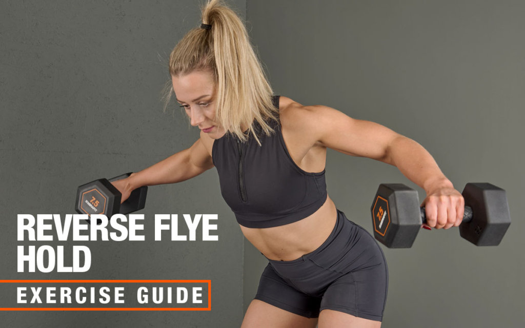 Mirafit dumbbell reverse flye hold
