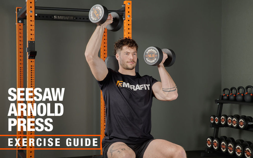 Mirafit dumbbell seesaw Arnold press