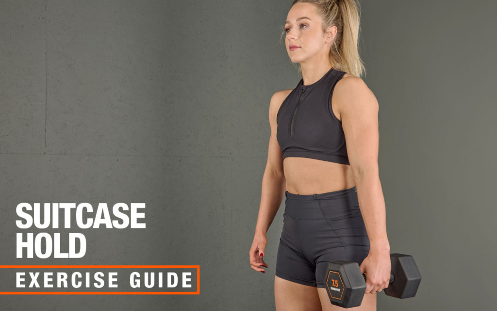 Mirafit dumbbell suitcase hold exercise