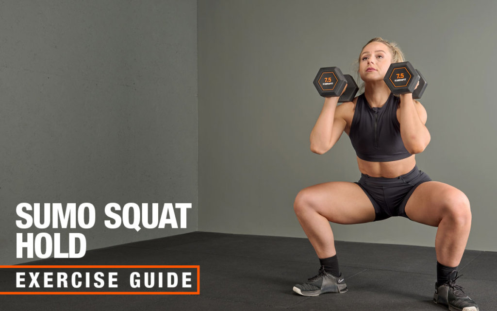 Mirafit dumbbell sumo squat hold