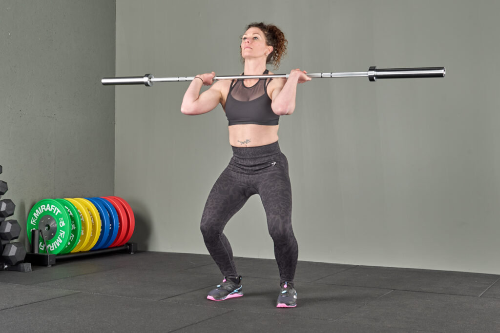 Push jerk with a Mirafit Barbell