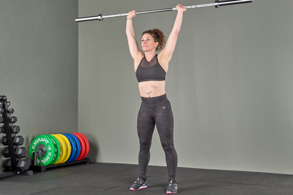 Push jerk with a Mirafit Barbell