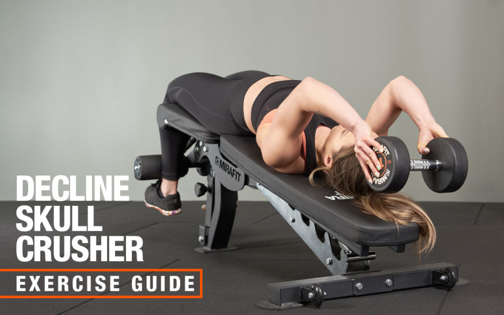 Mirafit dumbbell decline skull crusher