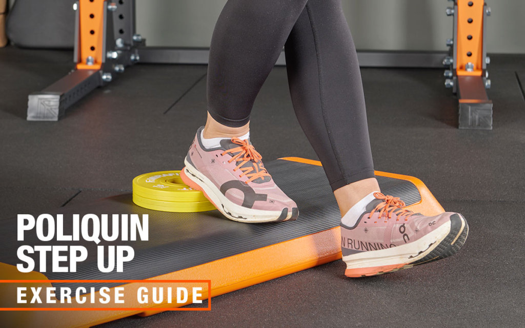 Mirafit dumbbell poliquin step up