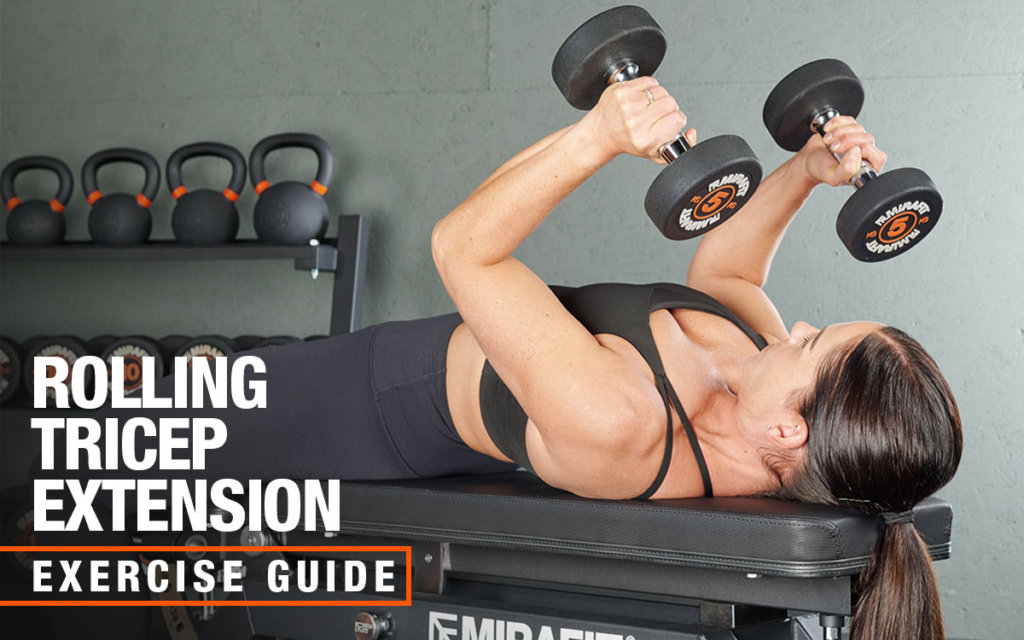 Mirafit Dumbbell Rolling Dumbbell Tricep Extensions