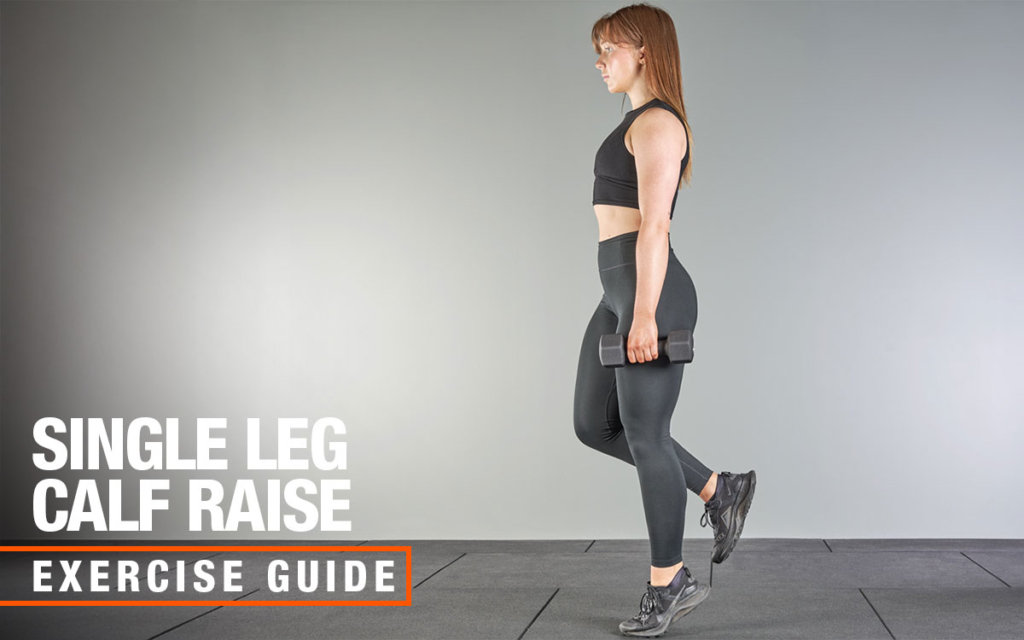 Mirafit dumbbell single leg calf raise