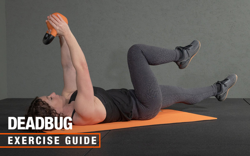 Mirafit kettlebell deadbug