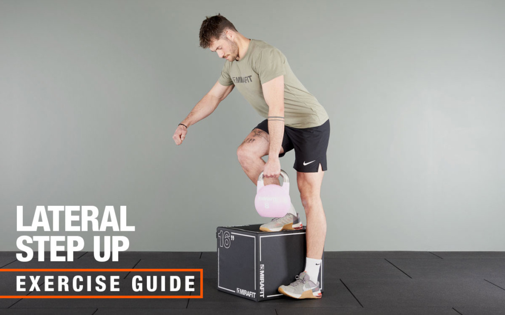 Mirafit kettlebell lateral step up