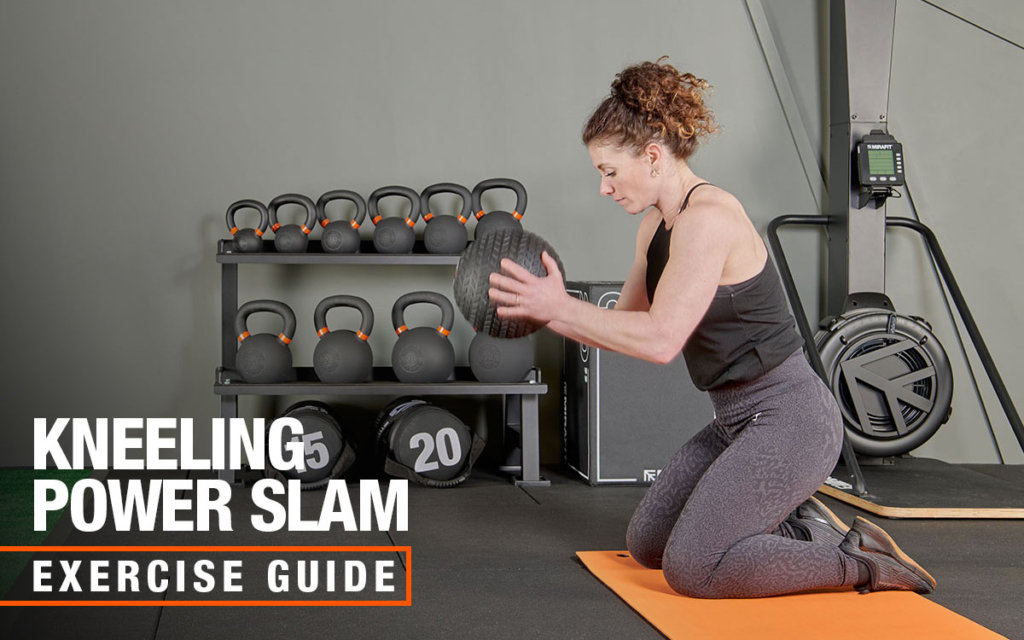 Mirafit medicine ball kneeling power slam