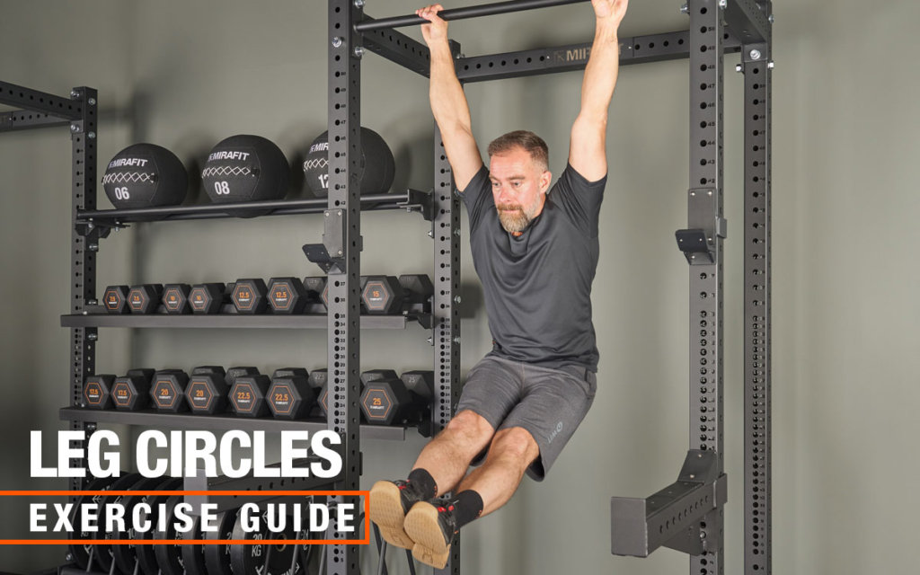 Mirafit pull up bar leg circles