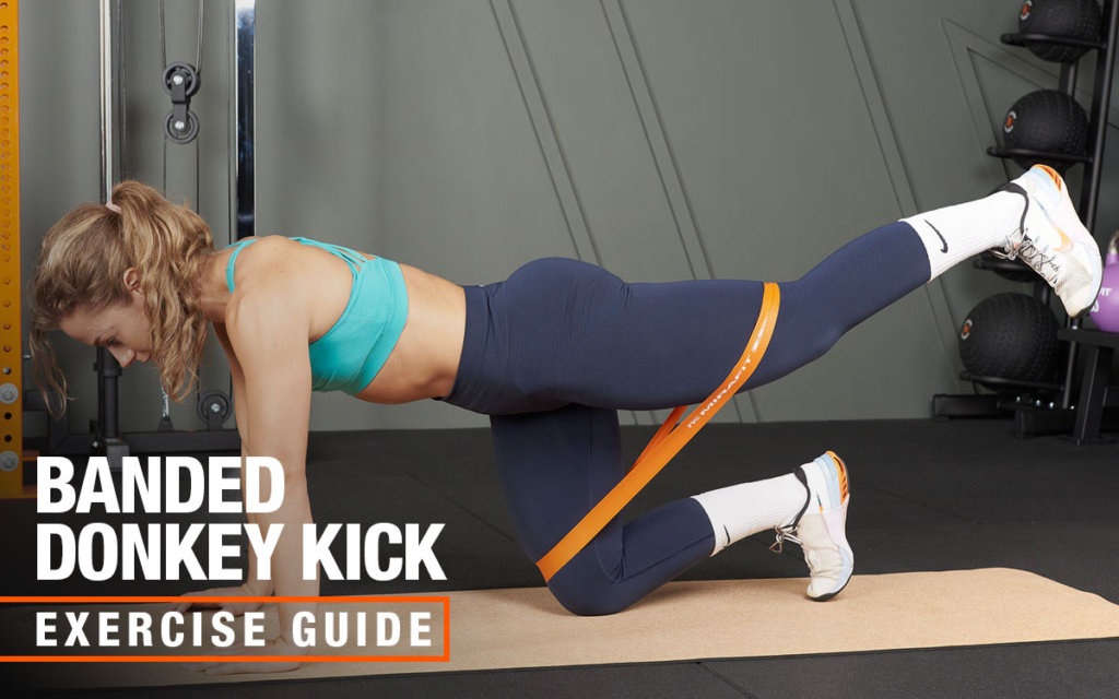 Mirafit resistance band donkey kick