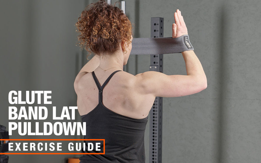 Mirafit glute band lat pulldown