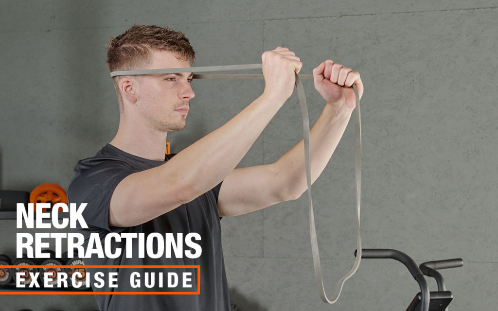 Mirafit resistance band neck retractions