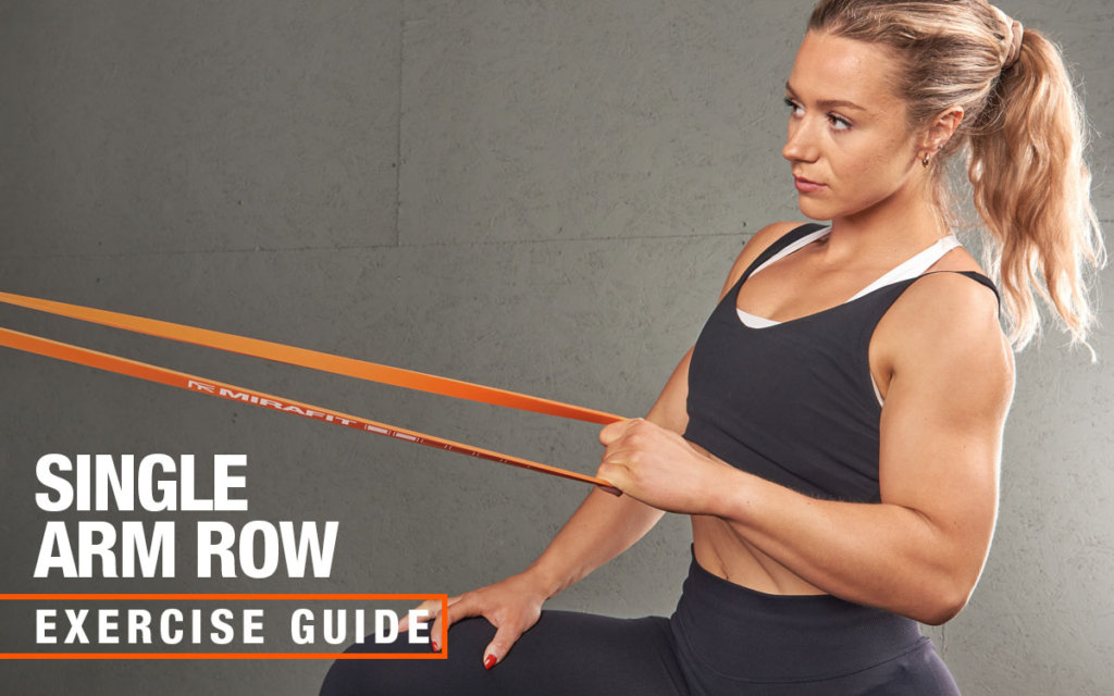 Mirafit resistance band single arm row
