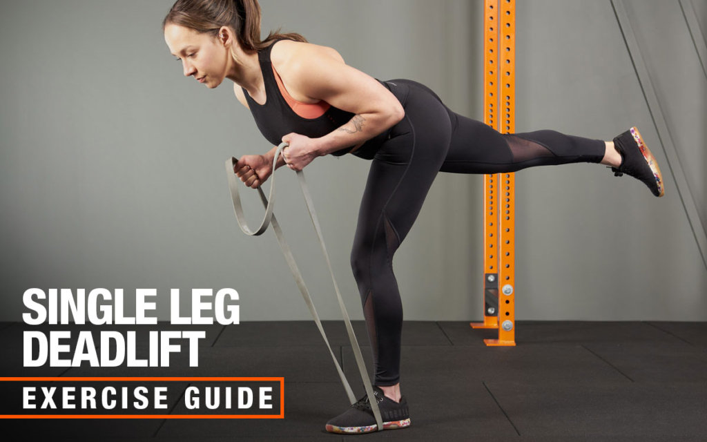 Mirafit resistance band single leg deadlift