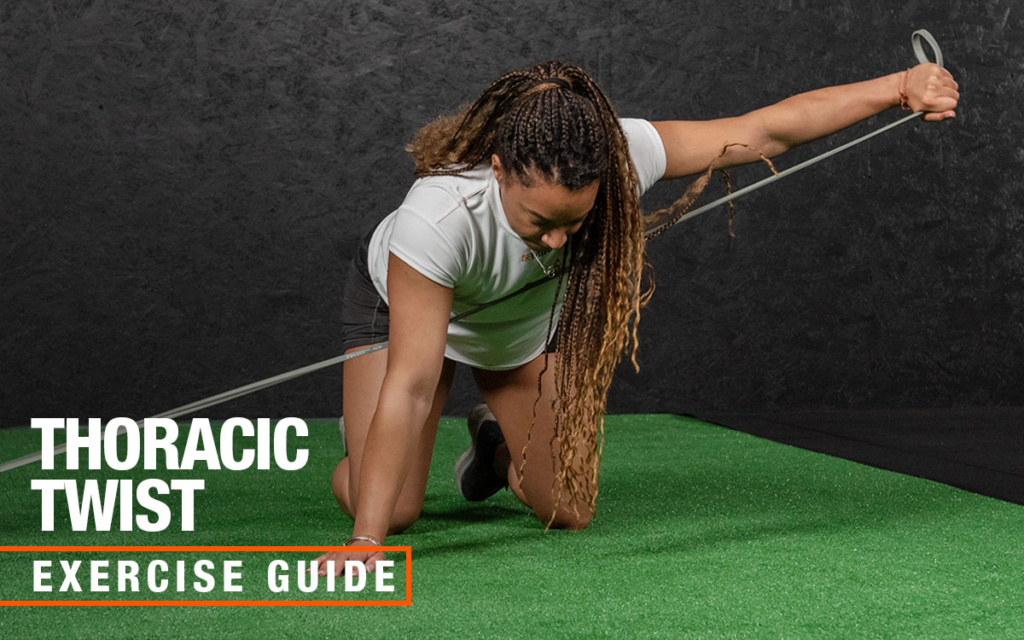 Mirafit resistance band thoracic twist