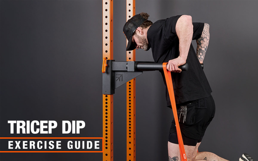 Mirafit resistance band tricep dip