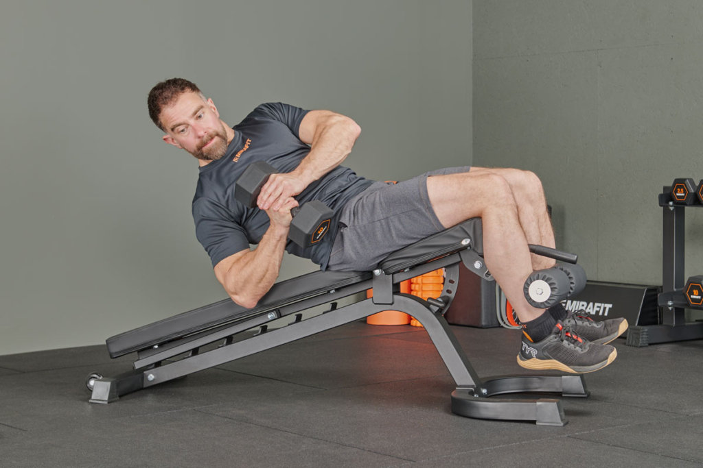 Ab Workout on a Weight Bench