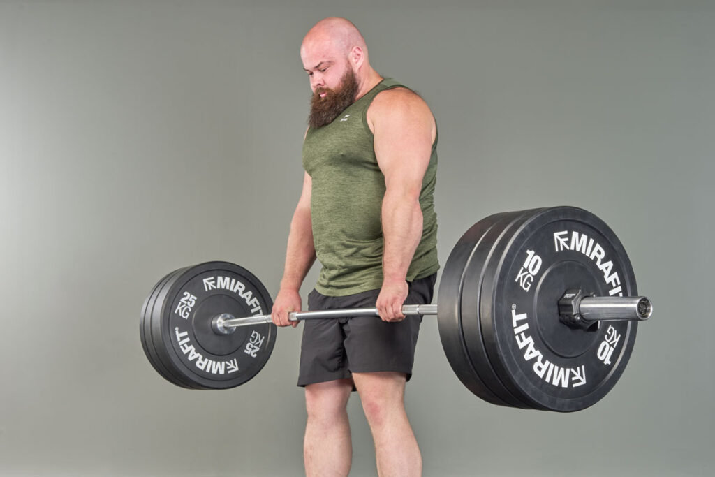 Mirafit Behemoth Deadlift Bar Deadlift with a Mirafit Behemoth Deadlift Bar