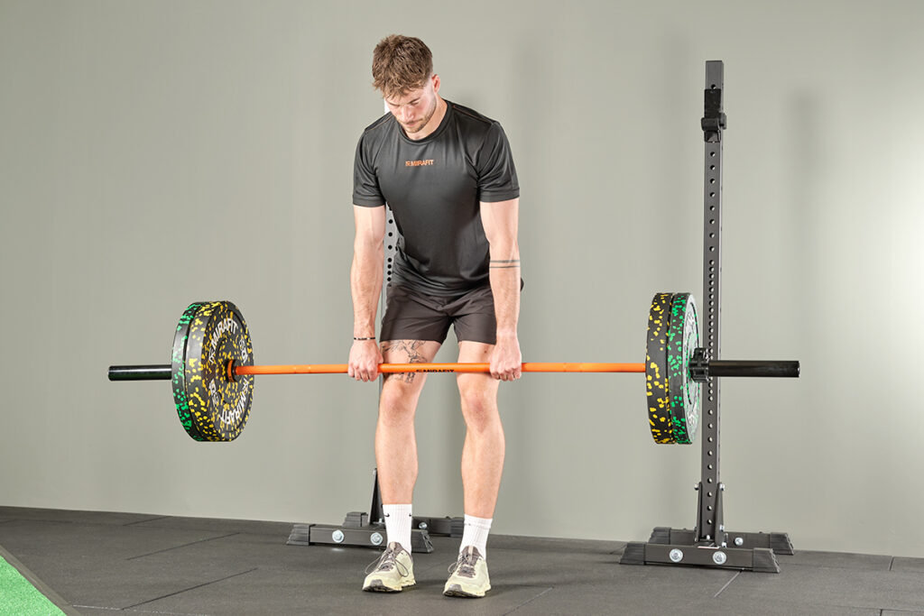 Deadlift using Mirafit Colour Splash Bumper Plates