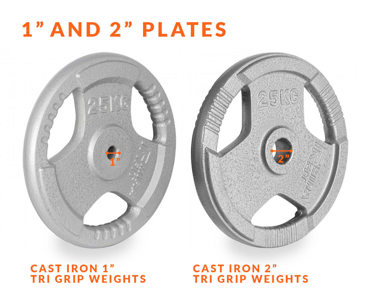 Weight plate hole sizes