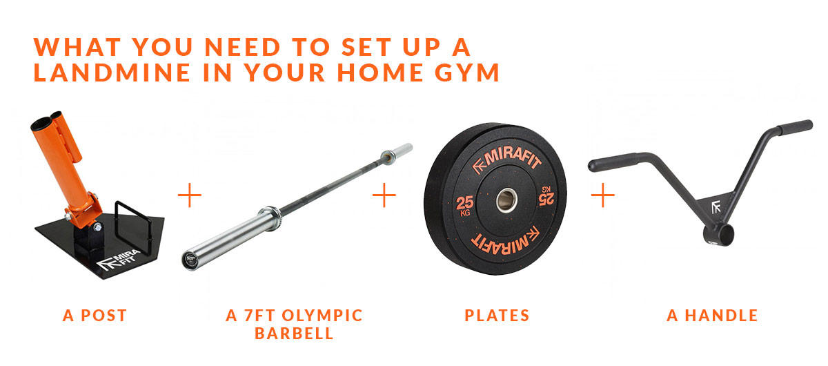 What do you need to set up a barbell landmine