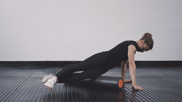 Foam rolling the IT band